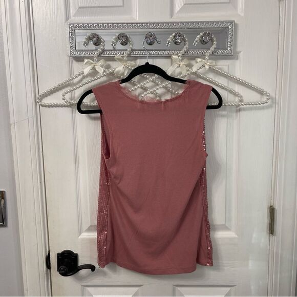 Worthington Blush Pink Sequin Tank Top - Picture 6 of 7